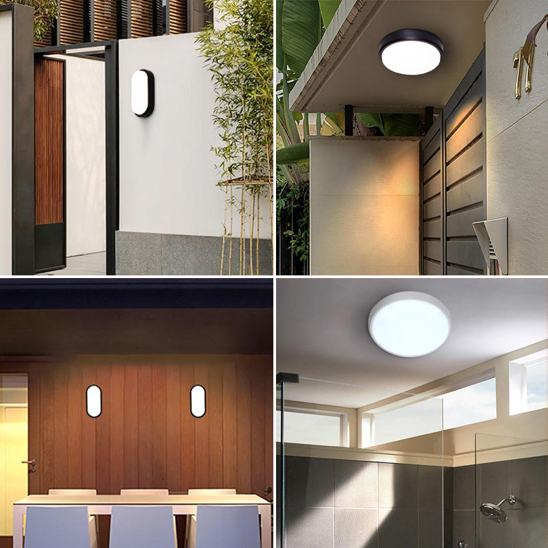 Außenleuchte LED-Deckenleuchte Anti-Feuchtigkeitsbeständiges Licht Außenhof Villa Korridor Balkonleuchte Badezimmer Induktionstreppe