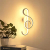Indoor Interior 22W Muziek LED Wandlamp Open en neer Aluminium Versieren Wandkandelaar Boerderij Wandlamp Slaapkamer Creatief