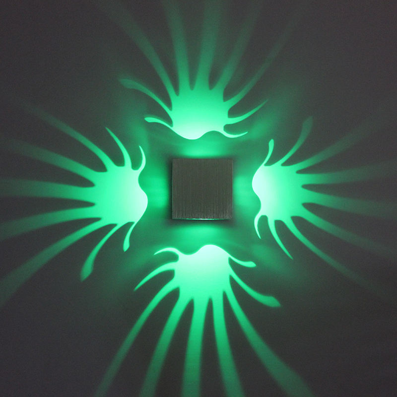 Mikroprozessor-LED-RGB-Wandleuchte 3 W für den Innenbereich mit Stückliste/One-Stop-Service