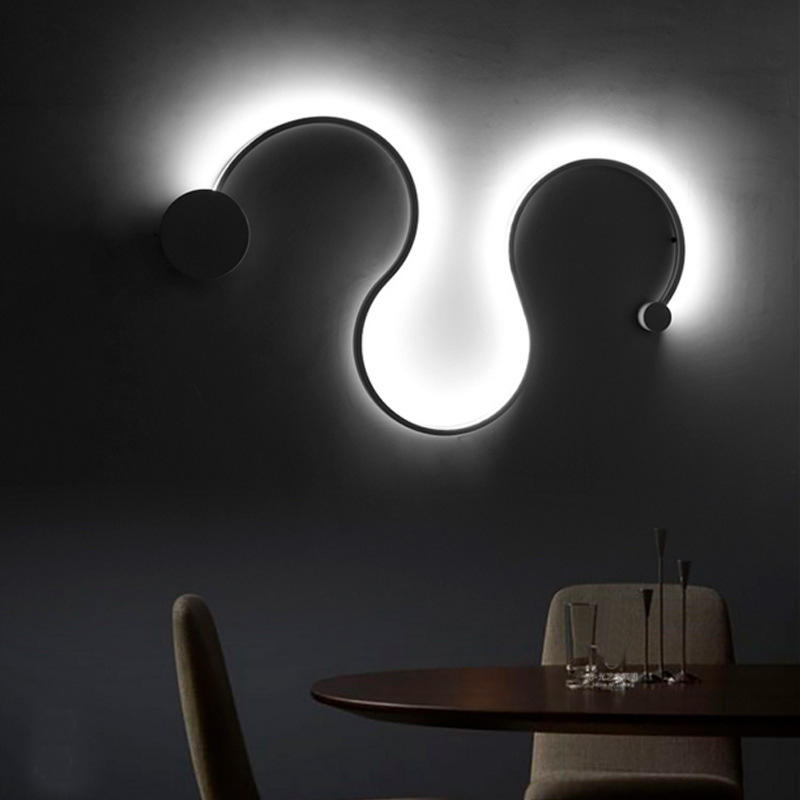 Einfache Moderne Kreative Wohnzimmerlampe Hintergrundwanddekoration Designer Lampe Speziell Geformte Nachttischlampen
