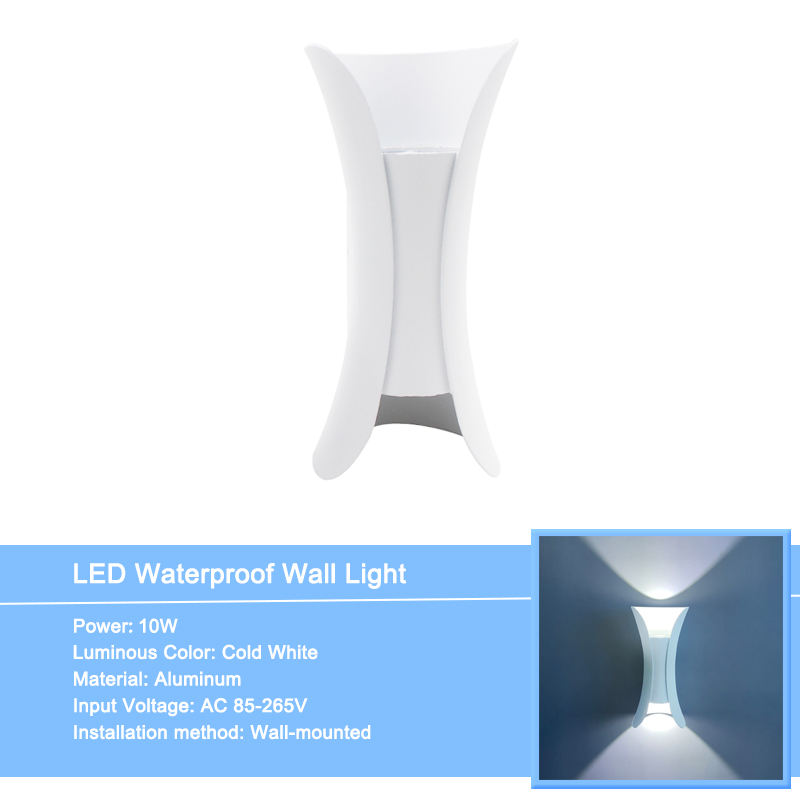 Wasserdichte IP65-LED-Wandleuchte mit langem Streifen für den Außenbereich, moderne Wandleuchte, geeignet für Wohnzimmer, Innenhof, Veranda, Terrasse