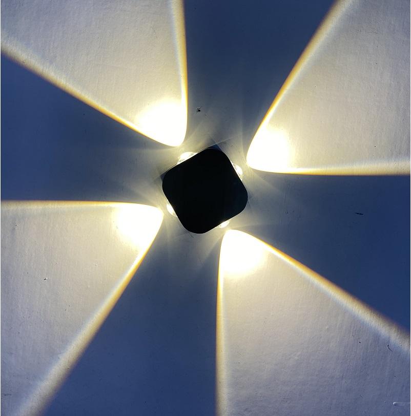 Wasserdichte IP65 4W LED-Wandleuchte für den Außenbereich, Aluminium-Wandleuchte, Garten-LED-Wandleuchte
