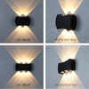 Moderne minimalistische Outdoor Indoor Hotel Gang Korridor Tür Hof Treppe Veranda LED wasserdichte Mond Wandleuchte Waren