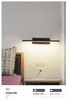 6W moderne LED-Wandlampen 330 drehbare Nachttischlampen 12W AC96V-260V Wandleuchte schwarze Lampe Gang Innendekoration Beleuchtung
