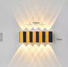 4W 6W 8W 10W LED-Wandleuchte, rechteckig, goldfarben, schwarz, nach oben und unten leuchtende Körperlampe, Beleuchtungsstil, moderne Wandleuchte