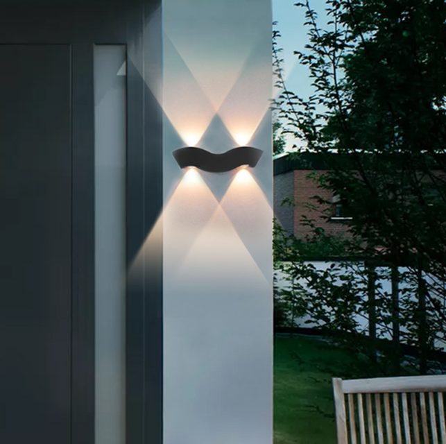 4W Wasserdichte IP65 Wand Lampe Nordic Einfache Led Wohnzimmer Wand Lampe Hotel Halle Korridor Beleuchtung Up Und Unten licht