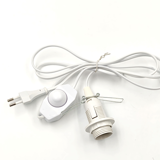 Lampenfassung Fassung Lampensockel für Glühbirne E14 AU/EU/US-Stecker Garantie 301 Dimmerschalter Himalaya-Salzlampe Spezialkabelstecker 0,35 mm