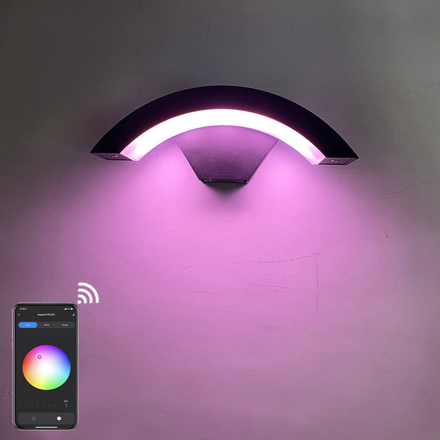 Tuya intelligente Wandleuchte LED intelligente Wandleuchte IP65 wasserdicht bunte modische dekorative Wandleuchte