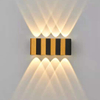 Wandleuchte, modisch, rechteckig, goldfarben, schwarz, nach oben und unten leuchtende Körperlampe, Beleuchtungsstil, modernes Büro, Rohs, Epistar-Eingangsfluss
