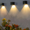 Neue Solarwandleuchte Outdoor Garten Wandleuchte Haushaltsquadrat Nachtlicht Energiesparlampe wasserdicht