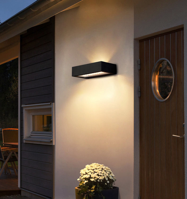 Solar Licht Wasserdichte Led Licht Im Freien Sonnenlicht Lampe für Garten Straße Landschaft Balkon Dekor Solar Wand Lampe Im Freien