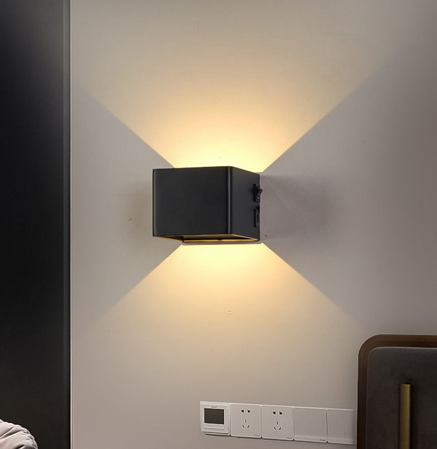 USB Aufladen Drahtlose Wand Lichter LED RGB Dimmbare Fernbedienung Innen Wand Lampe für Schlafzimmer Nacht Wohnkultur Atmosphäre