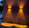 LED-Lampe, Solar-Wandleuchte, Outdoor, Veranda, Garten, wasserdichte Wandleuchte, nach oben und unten leuchtend