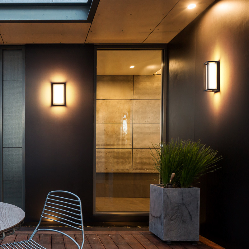Moderne, minimalistische LED-Wandleuchte aus Acryl, wasserdicht, IP65, 9 W, für den Innen- und Außenbereich, LED-Wandleuchte für Garten, Straßenbeleuchtung, abstrakt
