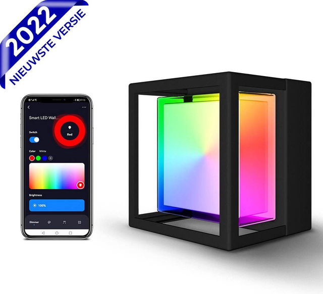 Moderne Innen-RGB-10-W-LED-Wandleuchte nach oben und unten, dekoriert Wandleuchte, Schlafzimmer, Nachttisch, bunte Wandleuchte mit Fernbedienung