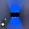 Indoor Wand Licht APP Fernbedienung Bluetooth-kompatibel Dimmbare LED Wand Lampe RGBW Verwendet Für Urlaub Dekoration AC85-265V