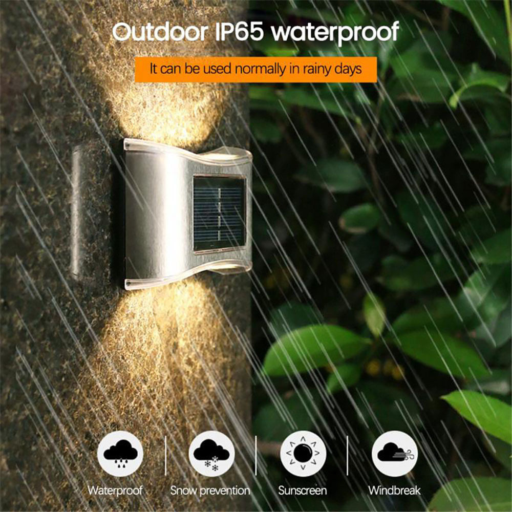6LED Solar Lampe IP65 Wasserdichte Outdoor Lampe Hof Wand Lampe für Garten Villa Dekoration LED Garten Wand Licht
