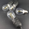 E14 S14 Glühlampe E27 dekorative Lampenkette LED-Birne 110 V 3 V Solar-Edison-Birne Vintage PC Kunststoff A-Filament