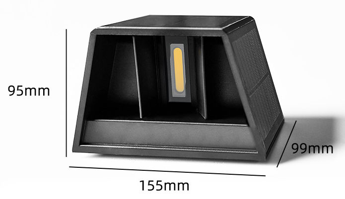NEUE Solar Wand Lichter Im Freien Wasserdichte Straße Dekoration Wand Beleuchtung LED Solar Power Veranda Lampe Für Villa Terrasse Garten