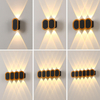 6W 12W LED Wandleuchte Outdoor Wasserdicht IP65 Veranda Garten Wandleuchte Innen Schlafzimmer Nachttisch Dekoration Beleuchtung Lampen Aluminium