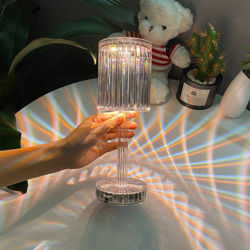 Kreative 3D Nachtlicht Urlaub Geschenk DIY Acryl Tischlampe Camping Licht Spielzeug Farbwechsel Tischlampe
