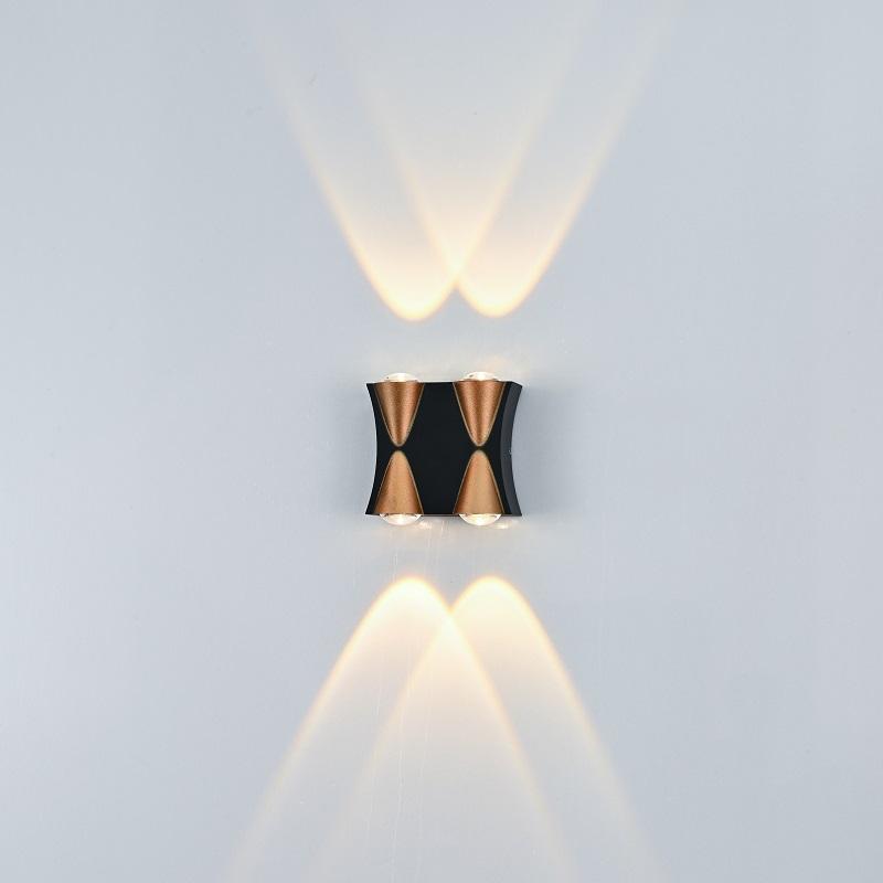 IP65 4W LED Wandleuchte Wasserdichte Außenleuchte Innen Gold Wandleuchte Up And Down Wandleuchte Modernes LED-Licht