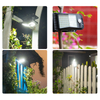 Hochwertige wasserdichte Ip65 doppelseitige LED-Wandleuchte, moderne Solar-Wandleuchte für den Außenbereich, beleuchtet die Wand, den Garten, die Solarleuchte nach oben und unten