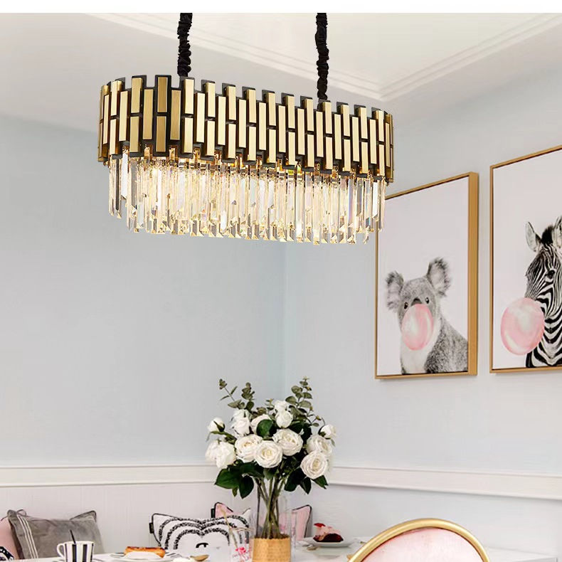 LED-Kristall-Kronleuchter, Esszimmer-Kronleuchter, moderner Kronleuchter, E14-Glühbirne, Ring-Kronleuchter für Wohnzimmer, Pendelleuchte, dekorative Beleuchtung, Kristall-Kronleuchter im Stil