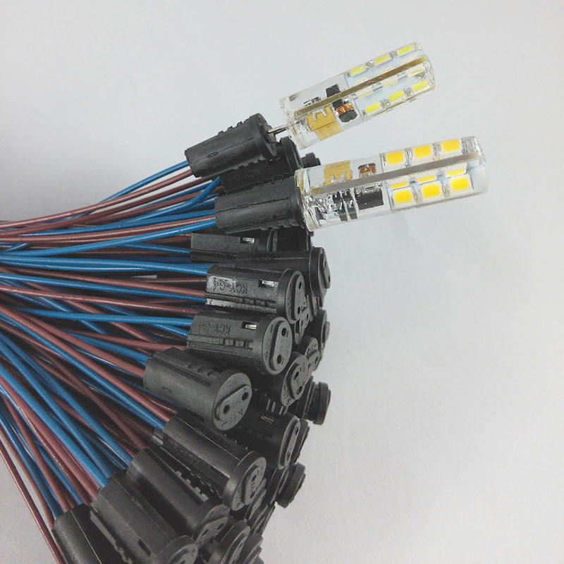 50 cm G4 LED-Energiesparlampenfassung, Kristall-Lampenstecker mit Kabelsockel, G4-Sockel, Lampenfußsockel