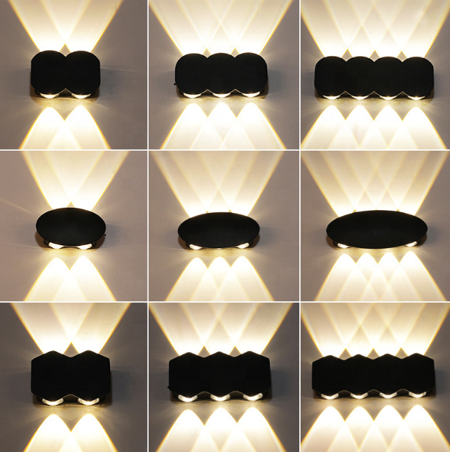 Moderne LED-Wandleuchte nach oben und unten, Beleuchtung, Würfelleuchte, Lampenfassung, Halterung für drinnen und draußen, für Zuhause, Zimmer, Schlafzimmer, Hotel, Beleuchtung, Dekoration