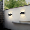 Schmuck Outdoor AC85-265 Led Wand Lampe Aluminium Outdoor IP65 Wasserdichte lampe Up Down Wand Licht Für Home Treppen Schlafzimmer nacht
