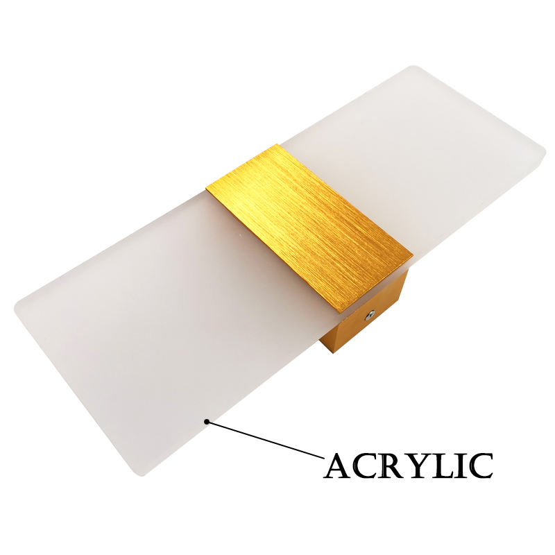 Moderne 6-W-LED-Wandleuchten für den Innenbereich, Acryl, rechtwinklig, schwarz, Wohnzimmer, Flur, Treppe, Heimdekoration, luxuriöse Wandleuchte für den Innenbereich