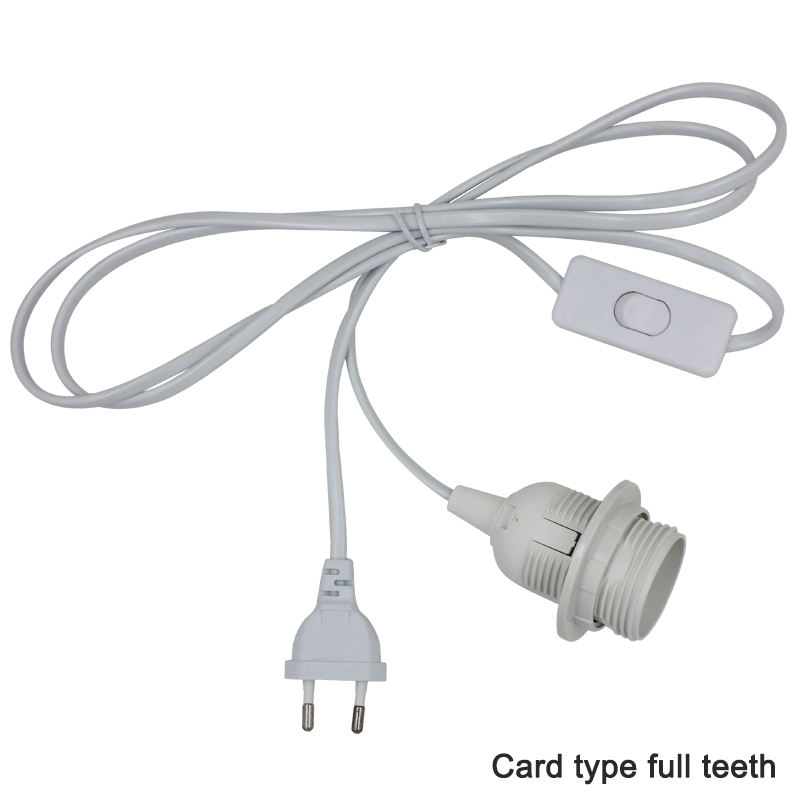 1,8 m Leitungslänge, E27-LED-Lampenfassung, 250 V, 4 A, 303 Ein/Aus-Lampenfassung, Adapter, Konverter für LED-Lichtaufhängung, Fassungsfassung