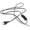 Hochwertiger Kabelstecker, schwarzer 303-Schalter mit EU-US-Stecker, das beste Lampenzubehör