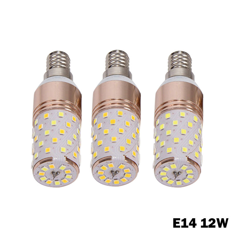 E14 E27 12 W 16 W LED-Mais-Glühbirne, SMD2835 LED-Glühbirne, 220 V, 3 Farbtemperaturen, integrierte LEDs, Kerzenlicht, Strahler