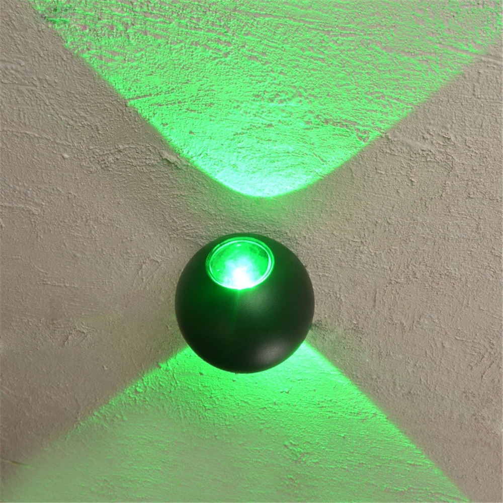 Fabrik-Großhandelspreis im Freien geführte Wandleuchte 6W 12W runde wasserdichte Wandleuchte-Garten-Lampe auf Lager