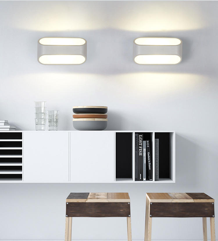 Neue 5W RGB Wandleuchte Up Down Indoor Zauberstab Lampe LED Hintergrund Wandleuchte für Haus und Hotel Dekoration