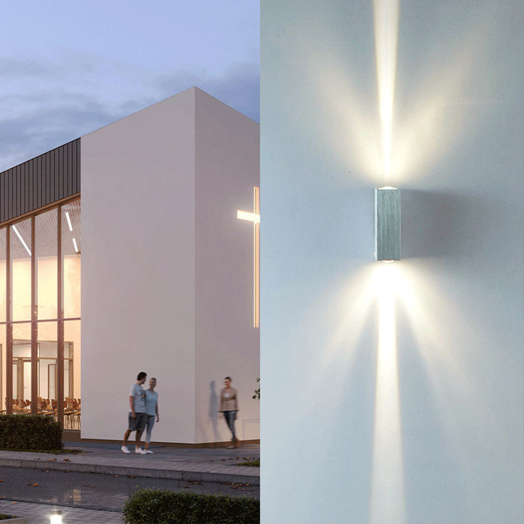 Beam Light Wasserdichte Wandleuchte LED Wandleuchte im Freien wasserdichte Gartenlampe Hotel Engineering Lampe Fabrik Direktverkauf