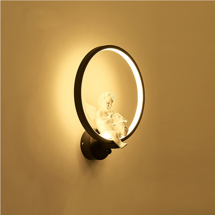 Neuankömmling, moderne LED-Wandleuchte, ausgefallene Wandleuchte, Kunst-Ringlicht-Wandhalterung für Hotelleuchten im Innenbereich