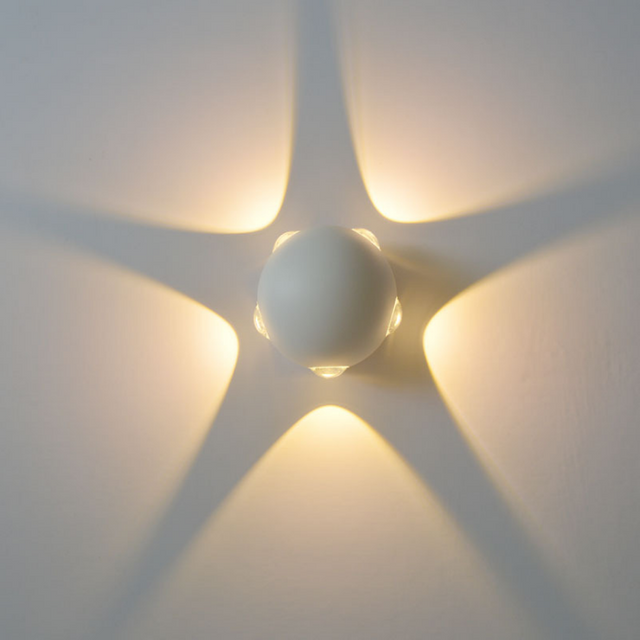 10W kreative runde LED-Außenwandleuchte Korridor fünfseitige leuchtende Wandleuchte
