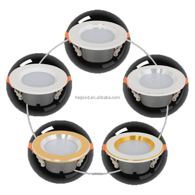 3W 5W 7W 9W 12W 15W runde Lampe Einbau-LED-Downlight Deckenlicht-Spotlicht mit Treiber für den Innenbereich mit Lampe