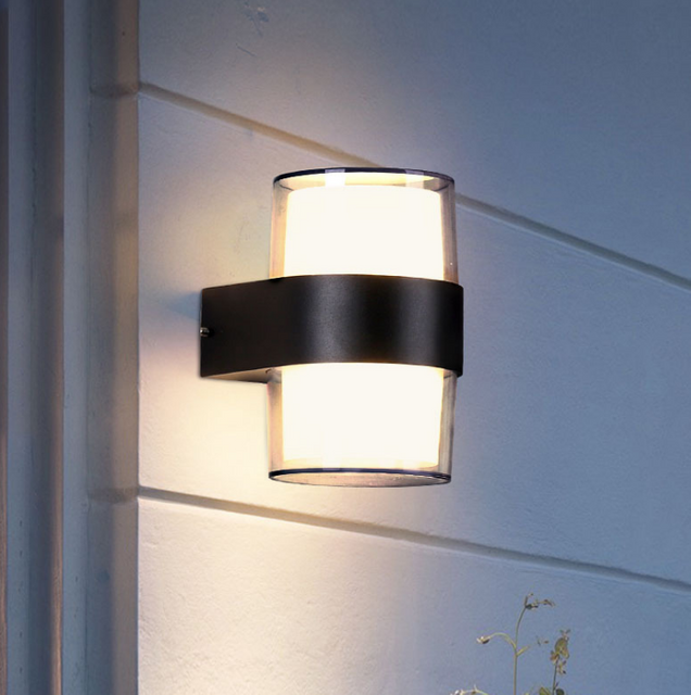 Neue Runde 6W Acryl Wasserdichte Led Wand Lampe Garten Außen Dekoration Haus Tür Beleuchtung Wandleuchte