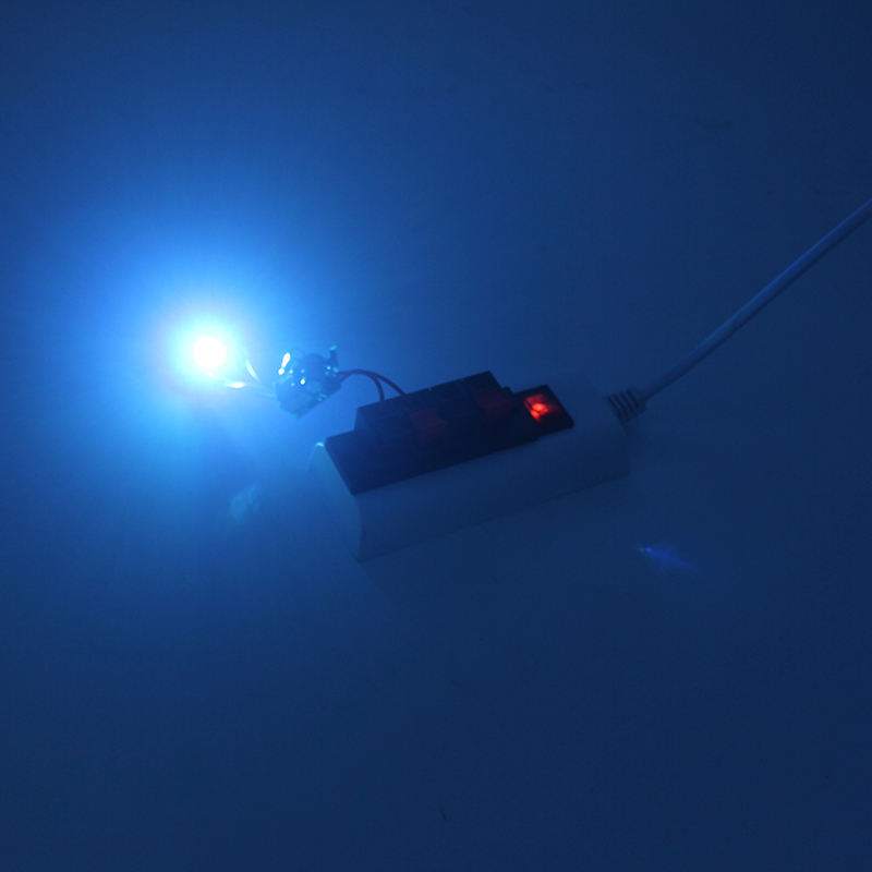 1,5 m Draht 2/4-polige Halterung, weißer EU-Stecker, Tester, LED-Lampen-Adapter, Schalter, hohe Qualität für LED-Treiber-Chip-Lampen-Lichtleiste