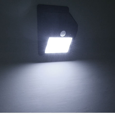 LED-Solarstromleuchte, 20 LEDs, Wandleuchte, PIR-Bewegungsmelder, für den Außenbereich, wasserdicht, Solar 