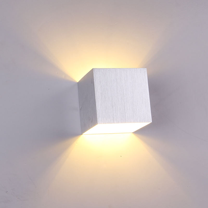3W LED Wandleuchte AC85-265V Innendekoration Leuchte Wandleuchte Veranda eingebettetes Aluminium für Schlafzimmer Wohnzimmer Flur