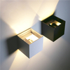 Verstellbare Wandleuchte, Nachttisch-Aluminium-Wandleuchte, Aufbau-Würfel, LED-Garten-Veranda-Licht, wasserdicht