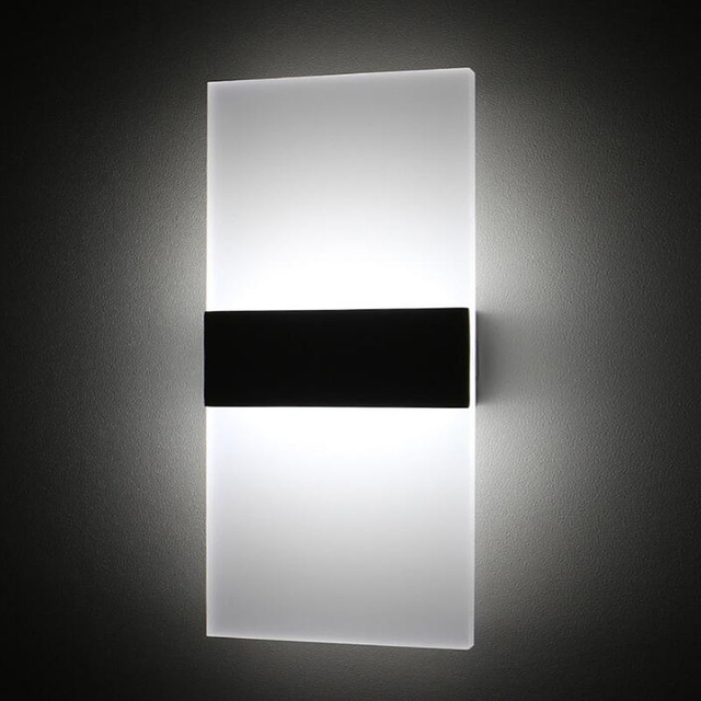 Direkt ab Werk minimalistische LED-Acryl-Wandleuchte für Hotelschlafzimmerzimmer, Beleuchtung mit Preisen, ästhetische LED-Leuchten
