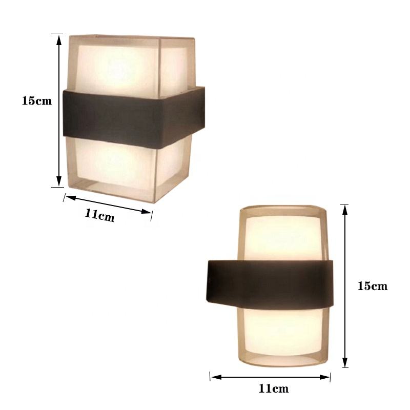 LED Innovative 2,4G Smart Fernbedienung Drei Farbtemperaturen 3 Modi Farben Wasserdichte IP65 Wandleuchte Auf und Ab