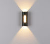 Schwarz-weiße Dekorationsapplikation Murale Led Square Round Up And Down Light Ip65 Wasserdicht neben der LED-Zylinderlicht-Wandleuchte