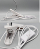360 Grad flexibler Schreibtischlampenhalter, E27-Sockel, Lampenfassung, Schwanenhals-Clip-On-Kabel mit Ein-/Aus-Schalter, Stecker für Nachtlicht-Glühbirne